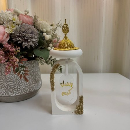 مبخرة كونكريت شغل يدوي رمضان كريم فخمة جدًا