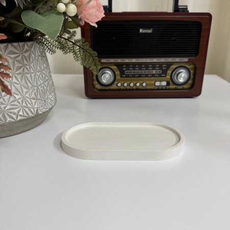 كوستر كونكريت شكل بيضاوي شغل يدوي