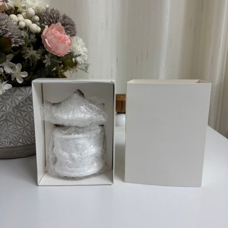 علبة الاحصنة الجبصين + علبة كرتون مخصصة الها