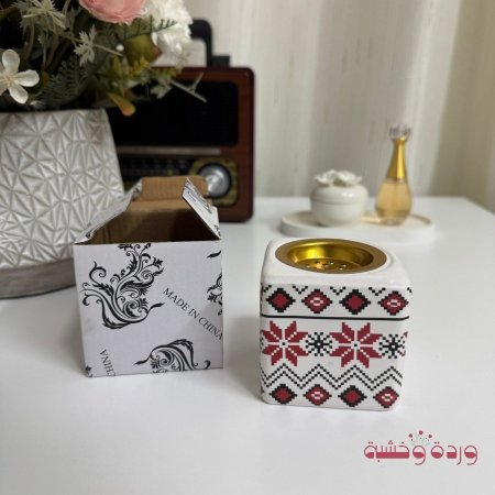 مبخرة مكعب حجر طباعة شكل تطريز