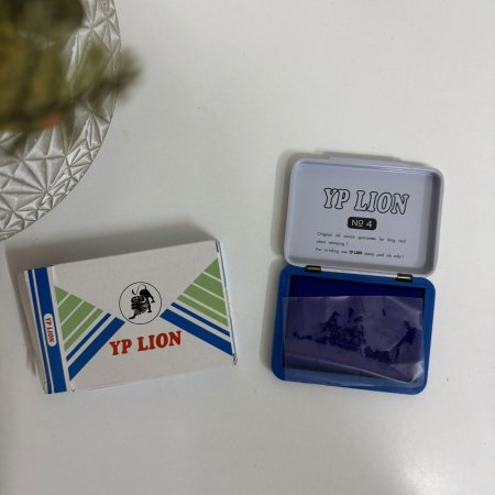 حبر بصمة لون ازرق