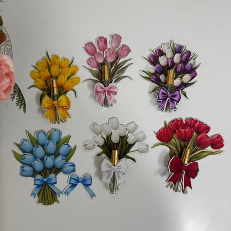 بطاقات ضمم ورد التوليب