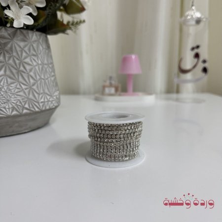 لفة ستراس باللونين الفضي والدهبي