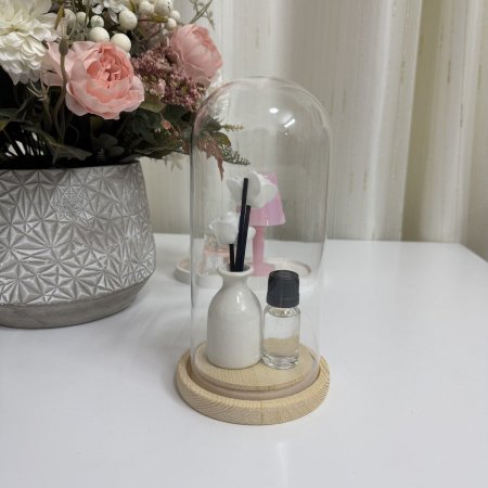 فواحة المزهرية مع علبة زجاج بتصميم فخم