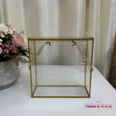 اكياس بلاستيك شفاف مع اطار دهبي