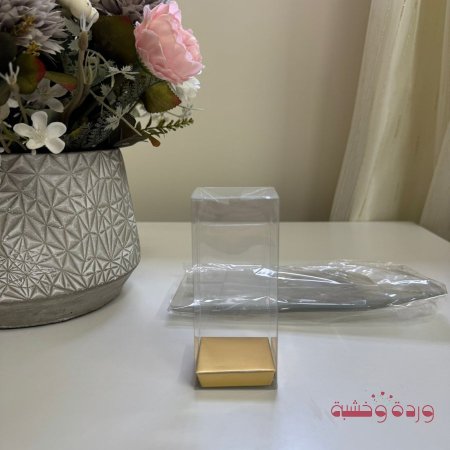 علب بلاستيك شفاف مع قاعدة عدة أحجام (pvc)