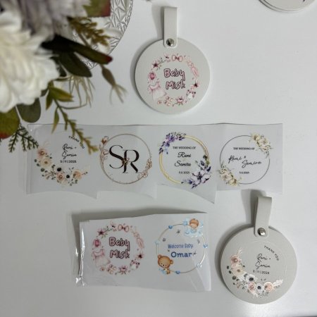 لواصق دائرية طباعة UV