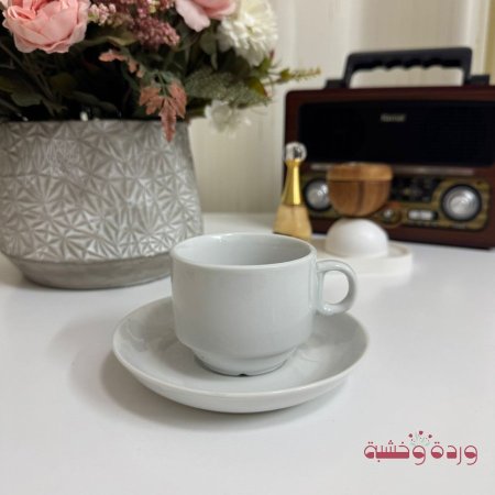 اكواب زجاج لون ابيض سادة مناسب للطباعة والأعمال اليدوية